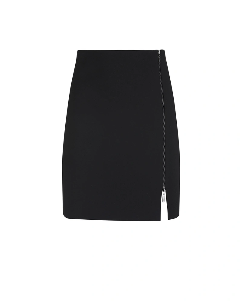 Black straight skirt made from recycled fabric | NEW