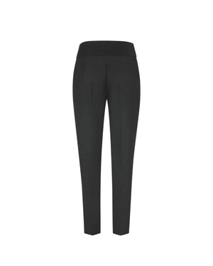 Black straight trousers with high waist | Trousers and Leggings - 1