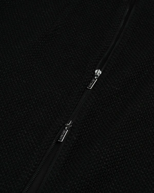 Black straight tweed-style skirt with lurex threads | All products - 2