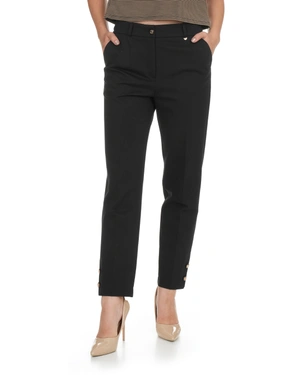 Black tailored ankle-length trousers with crease | COLLECTION - 10