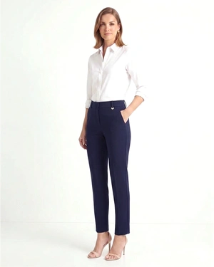 Black tailored trousers with a permanent crease | Trousers and Leggings | Dika.bg - 1 Black tailored trousers with a permanent crease | Trousers and Leggings - 1
