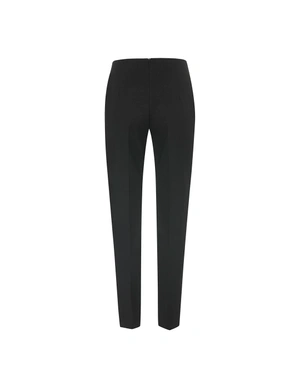 Pantalon de bureau noir à la coupe fuselée | Pantalons - 4