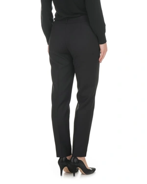 Black trousers with a tapered silhouette | Trousers - 2