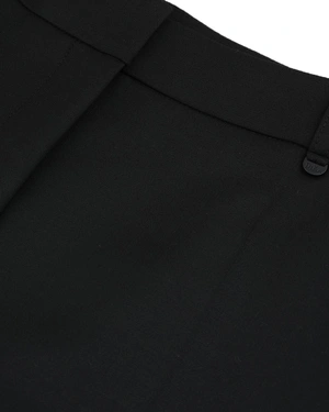 Black trousers with a tapered silhouette | Trousers - 5