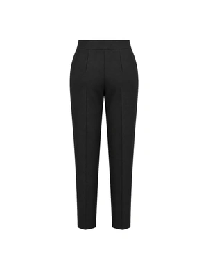 Pantalon noir avec boutons décoratifs | Pantalons - 3