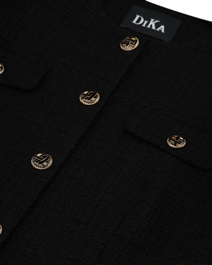 Black tweed blazer | Jackets and Coats - 2