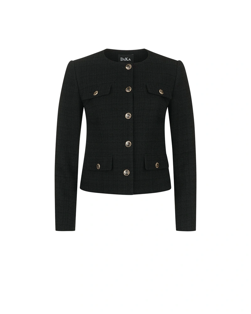Black tweed blazer | Jackets and Coats