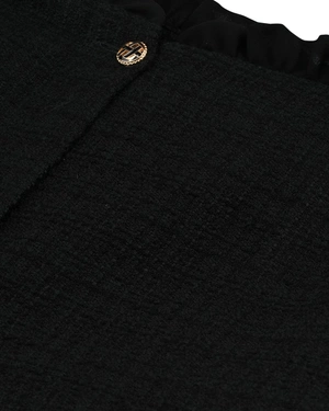 Black tweed trousers with crease | Trousers and Leggings - 2