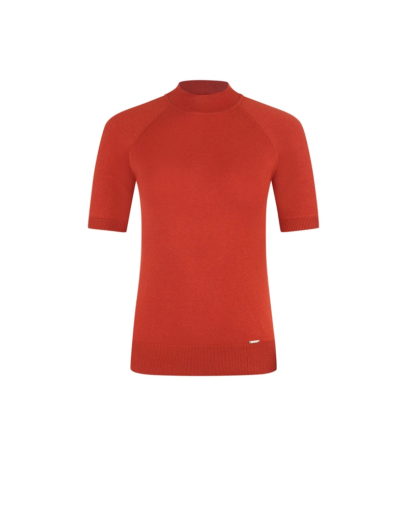 Blouse with a crew neck | Knitwear