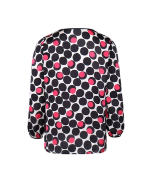 Blouse with a geometric motif |  - 7