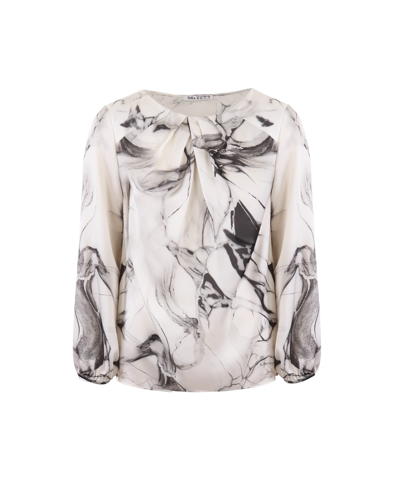 Blouse with a marble pattern | Blouses and Shirts