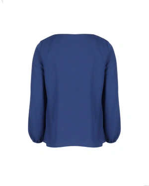 Blouse with a pleat | Blouses and Shirts - 1