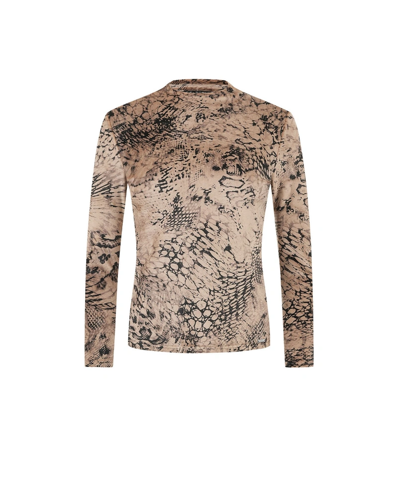 Blouse with a velvet finish | OUTLET SUMMER