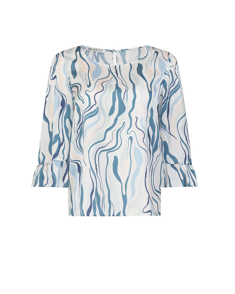 Blouse with abstract print | Blouses and Shirts