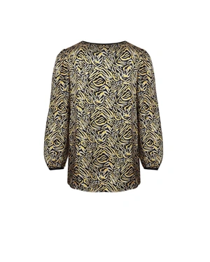 Blouse with an abstract print | SUMMER COLLECTION OUTLET - 1
