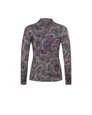 Blouse with colorful paisley motifs in warm tones | T-shirts - 1