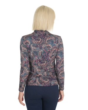 Blouse with colorful paisley motifs in warm tones | T-shirts - 4