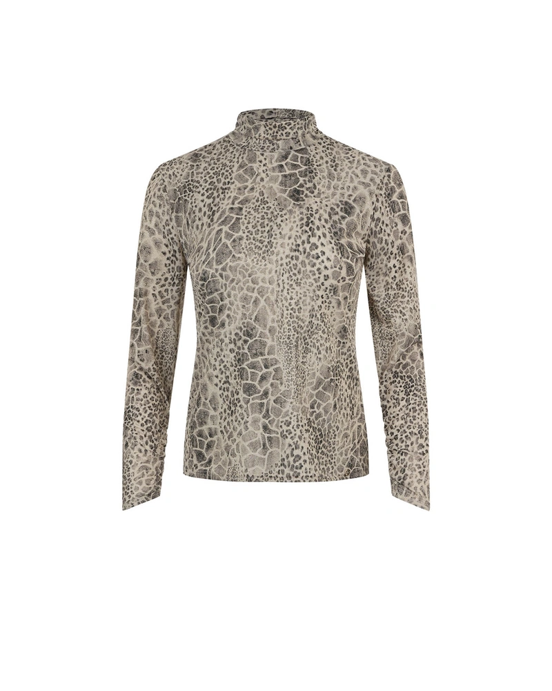 Blouse with delicate leopard pattern | All products