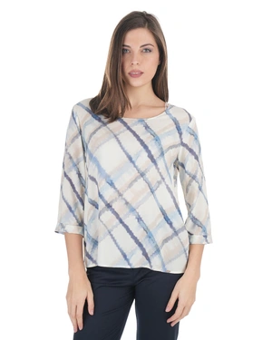 Bluza sa geometrijskim printom od fine viskoze | NOVO - 7