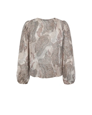 Bluză cu imprimeu indian în tonuri pastelate delicate | Bluze - 4