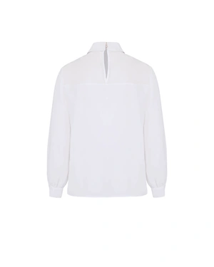 Blouse with pleated accent | Blouses and Shirts - 1