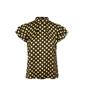 Blouse with polka dot pattern | Blouses