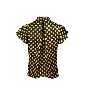Blouse with polka dot pattern | Blouses - 1