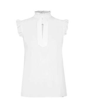 Blouse with short sleeves, with frill | Blouses and Shirts - 4