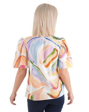 Blouse with watercolor print | Blouses and Shirts | Dika.test - 5 Blouse with watercolor print | Blouses and Shirts - 5