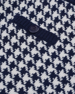 Fustă albastră și albă din amestec de lână cu carouri | Fuste - 9