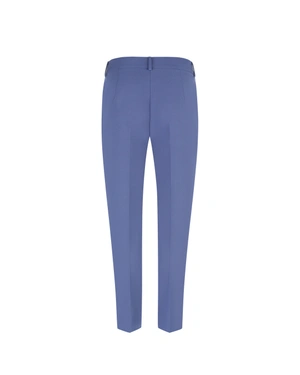 Blue business trousers with tapered leg | Trousers and Leggings - 1
