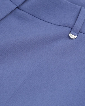 Blue business trousers with tapered leg | Trousers and Leggings - 2