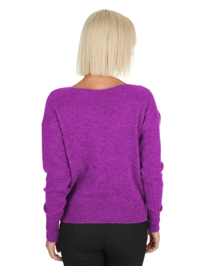 Boat neckline blouse in violet | Knitwear | Dika.rs - 4 Boat neckline blouse in violet | Knitwear - 4