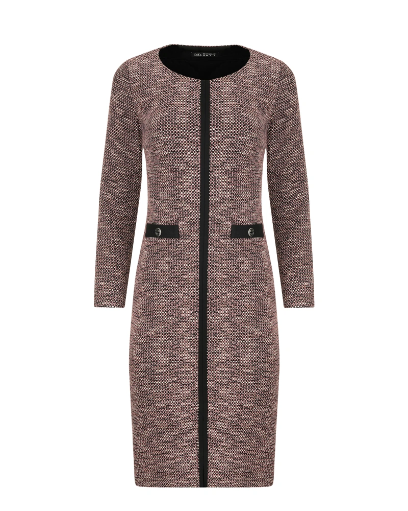 Bouclé dress with contrasting details | All products