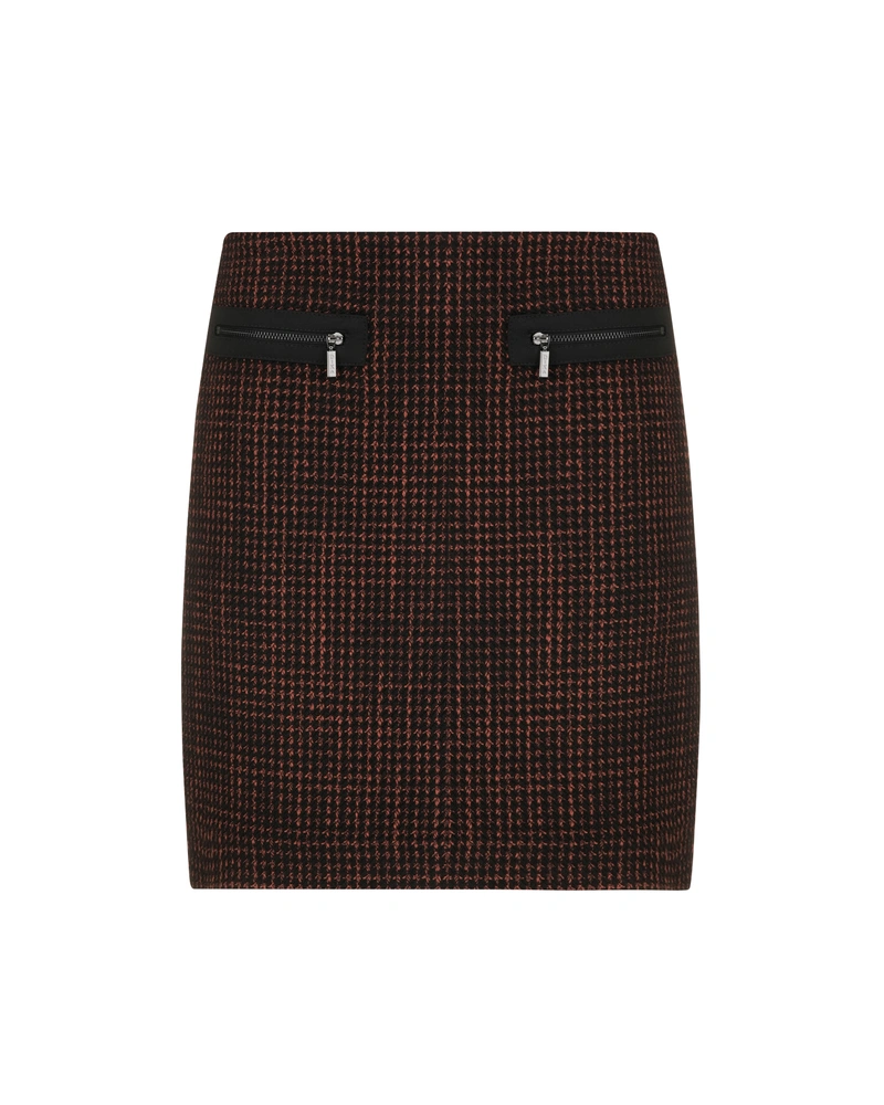 Bouclé skirt with contrast details | Skirts and Shorts