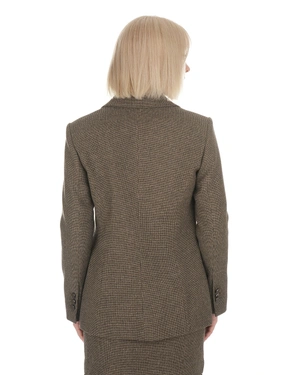 Veste marron en mélange de laine avec des fibres de soie | Vestes et Blazers - 3