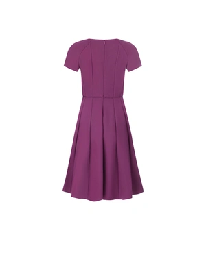 Burgundy dress with flared bottom | COLLECTION - 6