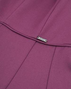 Burgundy dress with flared bottom | COLLECTION - 7