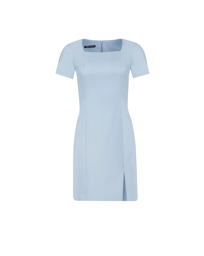 Business dress with square neckline | Dresses