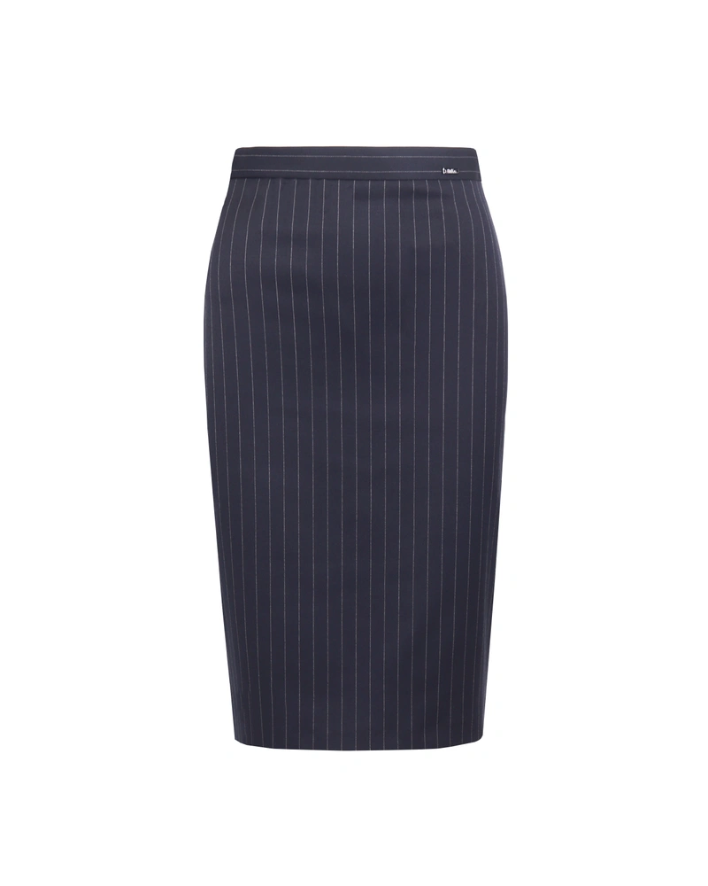Business skirt with fine stripes | Skirts and Shorts