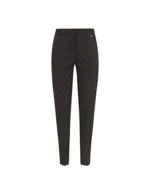 Business trousers in brown with black trims and stylized logo | COLLECTION - 6
