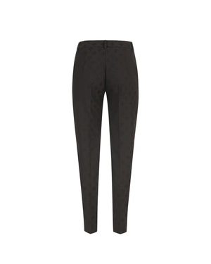 Business trousers in brown with black trims and stylized logo | COLLECTION - 7