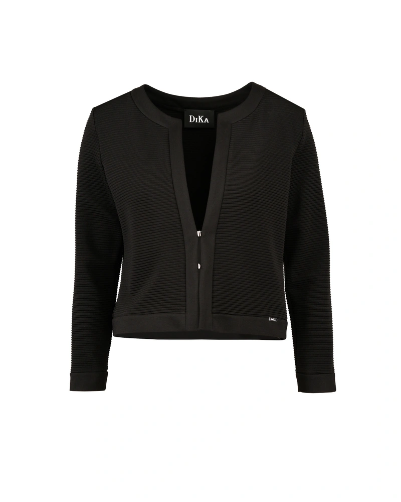 Cardigan in textured fabric | Knitwear