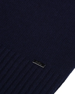 Cashmere turtleneck in ink blue | Knitwear - 7
