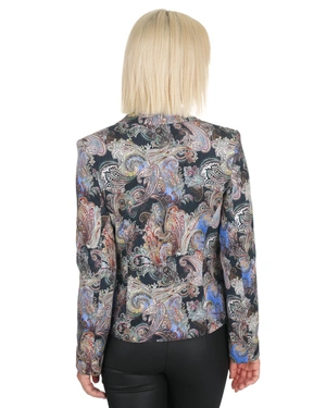 Casual single-breasted blazer with paisley motif | Jackets and Blazers - 5