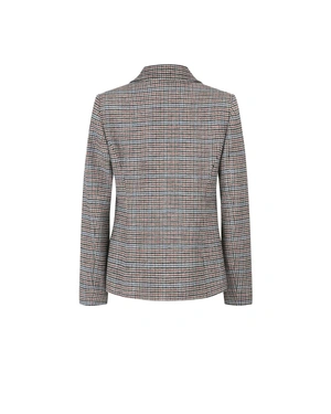Checked double-breasted blazer with a classic silhouette | Jackets and Coats - 1