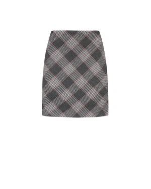 Jupe à carreaux en mélange de laine | Jupes | Dika.com Jupe à carreaux en mélange de laine | Jupes