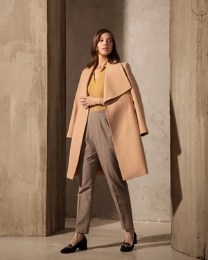 Checked trousers with a straight silhouette | Trousers - 1
