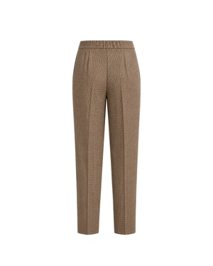 Checked trousers with a straight silhouette | Trousers - 5