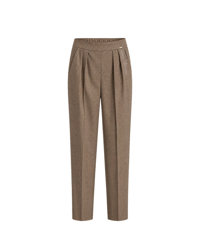 Checked trousers with a straight silhouette | Trousers